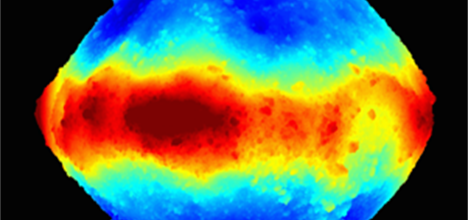 Three-dimensional view of asteroid Bennu